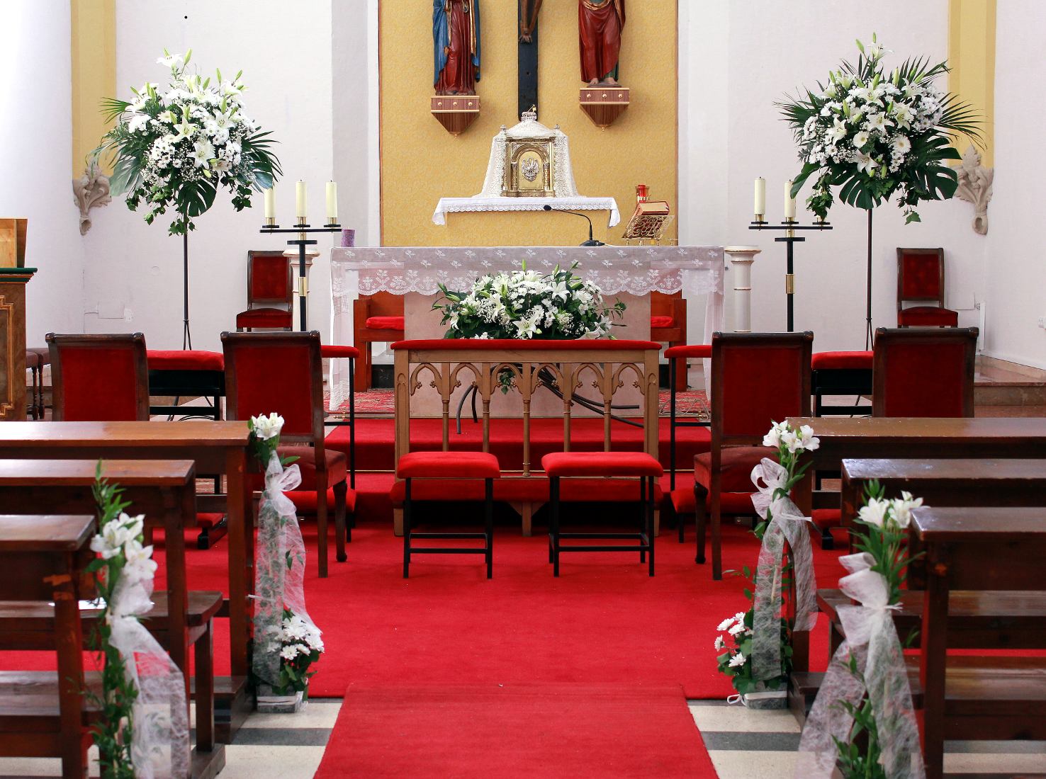 Decoración de altar de Iglesia