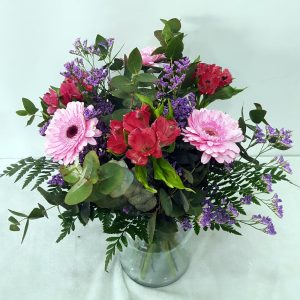 Ramo de gerberas, alstroemeria y limonium